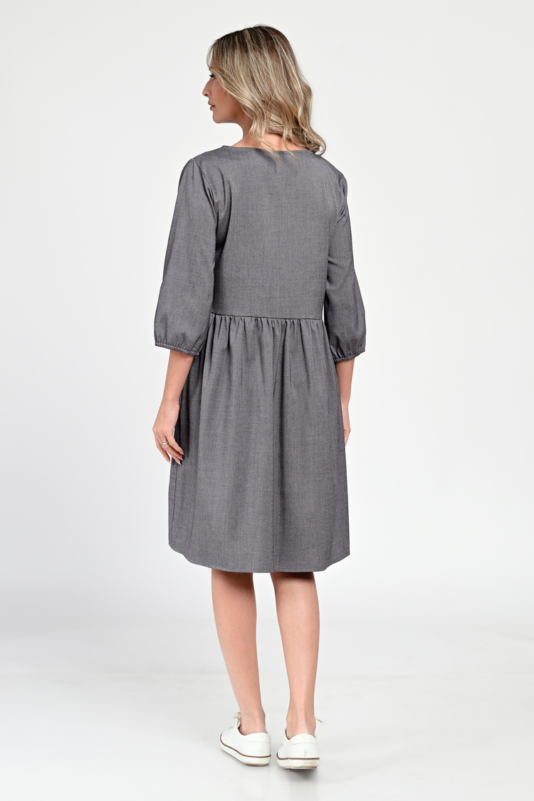 Rochie Medie Dama, Casual, Gri V307 - 1 | YEO